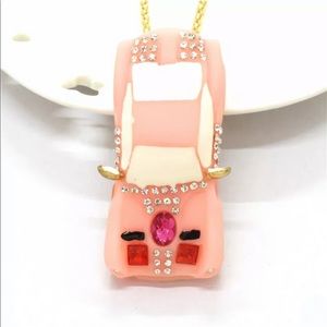 Pink Car Necklace